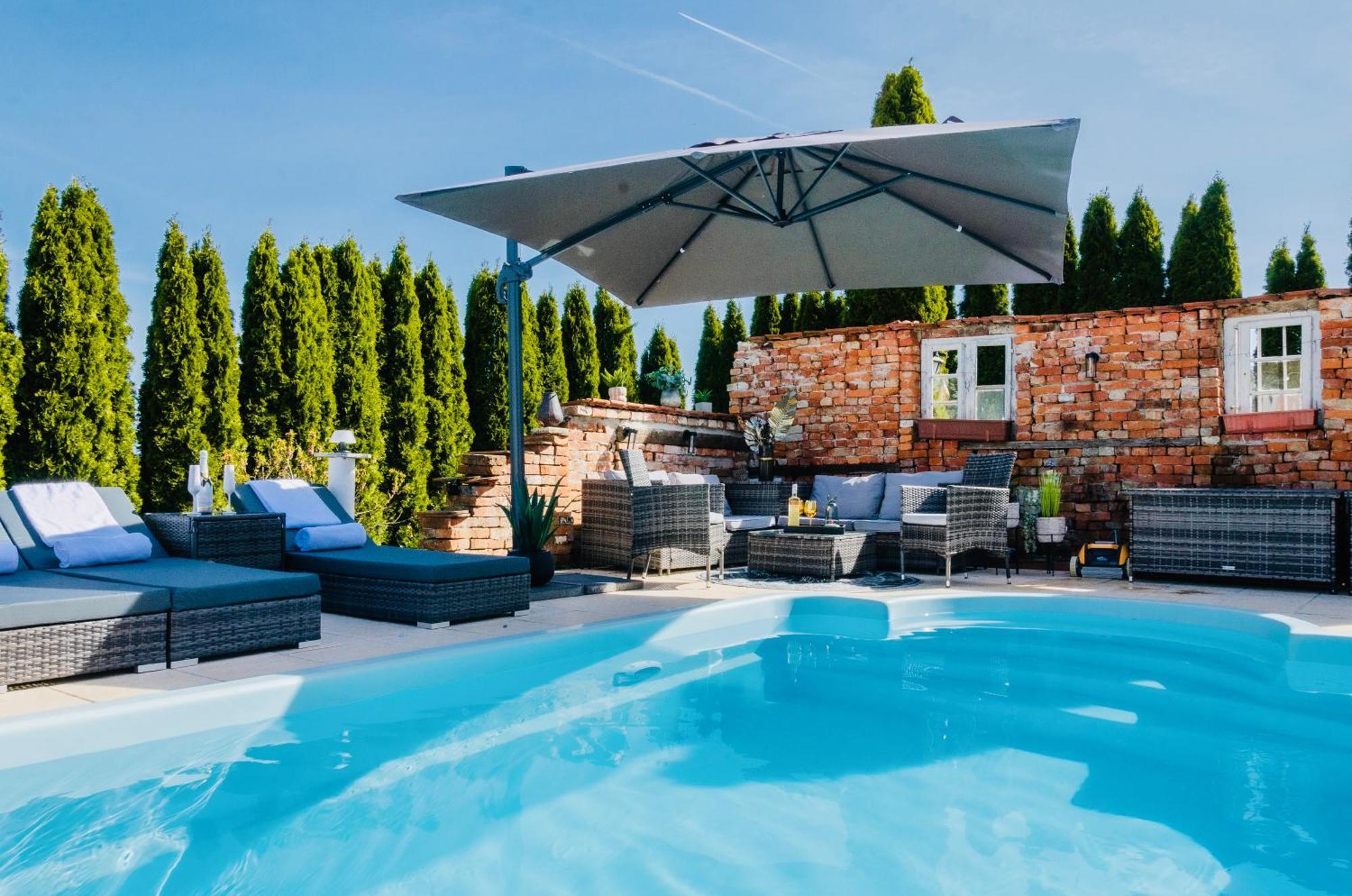 5 Sterne Centurion Ferienhaus Villa 2 Pools 86 Zoll Tv Aldersbach Zewnętrze zdjęcie
